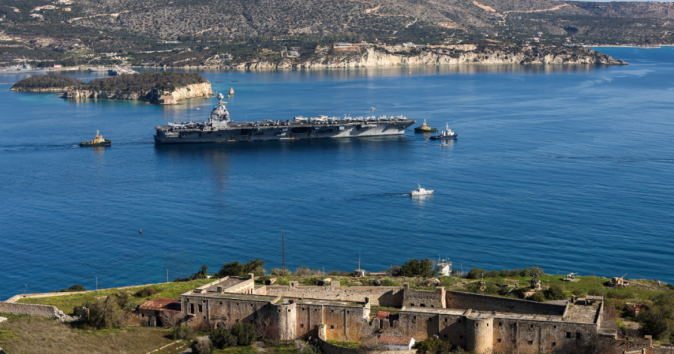 Ξανά στη Σούδα για επισκευές το αμερικανικό αεροπλανοφόρο USS Gerald Ford